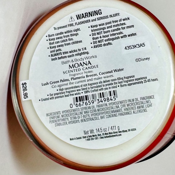 MOANA 3 Wick Candle - Picture 2 of 3